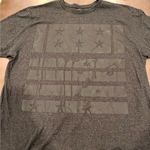 Hustle Ave Charcoal flag Graphic Men's Tee